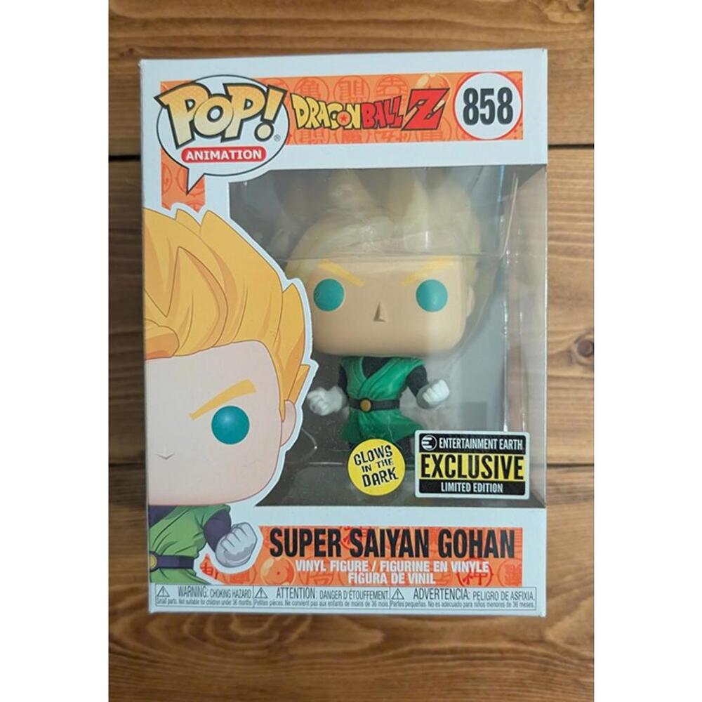Super Saiyan Gohan Glow in the Dark Entertainment Earth Exclusive Funko Pop #858